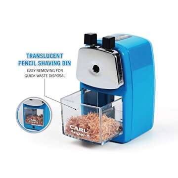 CARL Angel-5 Pencil Sharpener - Perfect for Classrooms