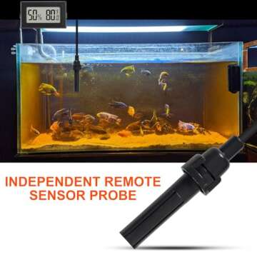 10Pcs Mini Digital Thermometer Hygrometer Gauge Indoor with Probe Sensor LCD Display Meter Temperature Humidity Fahrenheit or Celsius Meter for Incubator Plant Tank Garden -℉