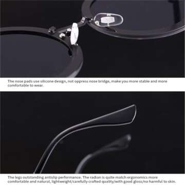 HPIRME Vintage Round Sunglasses for Men and Women - UV400