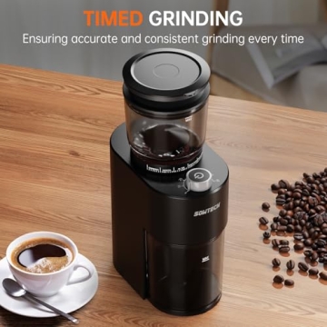 SOWTECH Anti-static Conical Burr Coffee Grinder 38 Settings