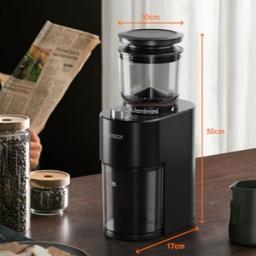 SOWTECH Anti-static Conical Burr Coffee Grinder 38 Settings