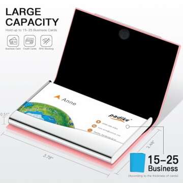 Padike Professional Business Card Holder for Networking Success
