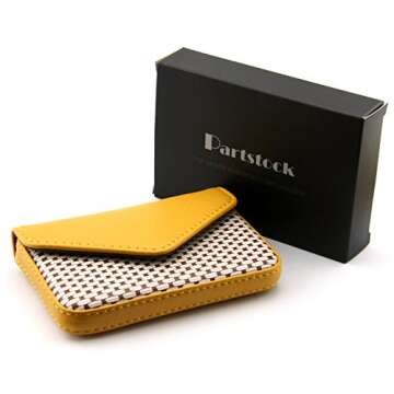 PDTXCLS Zmaomaoy Multipurpose PU Leather Business Card Holder - Magnetic Closure Wallet