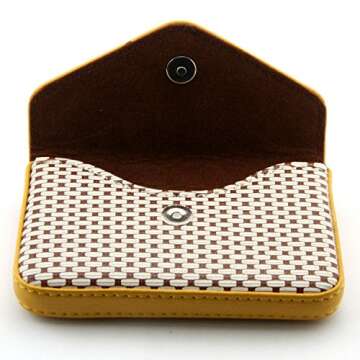 Stylish PDTXCLS PU Leather Business Card Holder - Magnetic Wallet