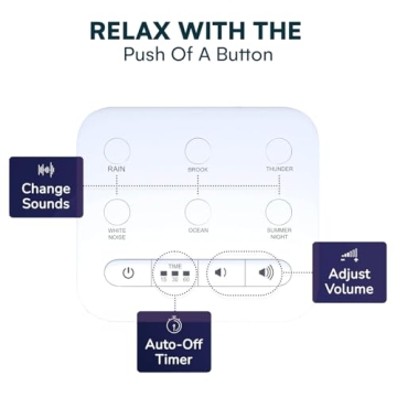 Big Red Rooster Noise Sleeping Machine - Kids White Noise Machine - Baby Soother with Rain and Nature Sounds - Portable Sound Machine for Sleeping, Noise Cancellation for Room or Office - 4x4x3 Inches