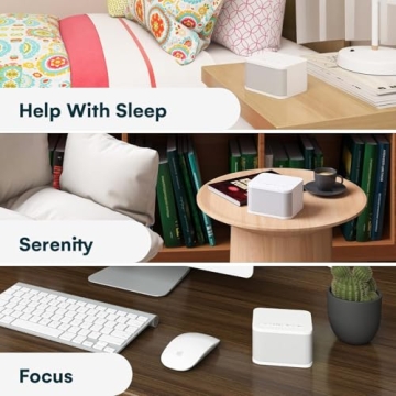 Big Red Rooster Noise Sleeping Machine - Kids White Noise Machine - Baby Soother with Rain and Nature Sounds - Portable Sound Machine for Sleeping, Noise Cancellation for Room or Office - 4x4x3 Inches