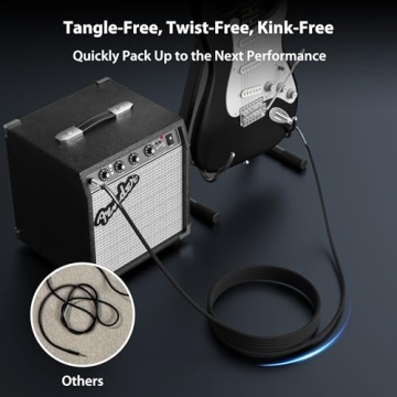 10 ft Guitar Cable 2 Pack with Neutrik Connectors