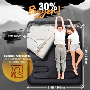 yotruth Double Sleeping Bag for Couples and Families