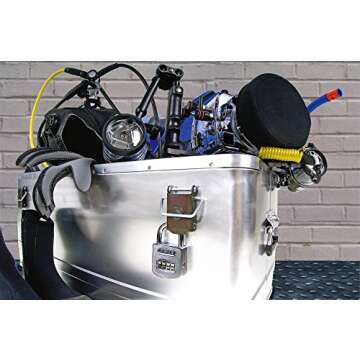 ABUS 160/50 B 160 All Weather Chrome 4 Dial Combination Padlock