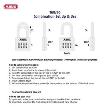 Secure Your Belongings with ABUS 4 Dial Combination Padlock