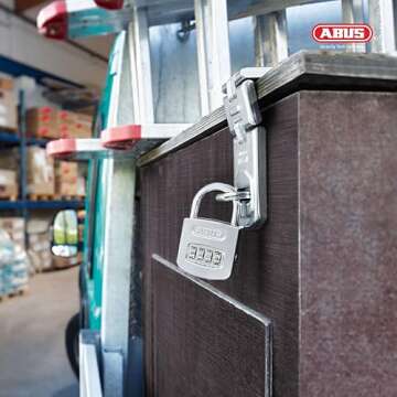 Secure Your Belongings with ABUS 4 Dial Combination Padlock