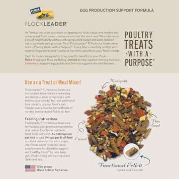 FLOCKLEADER Enhance, Functional Poultry Treats for Egg Production & Quality, 1.5 lb