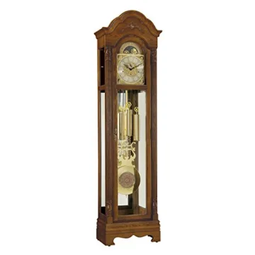 Ridgeway Odette Grandfather Clock - Elegant Wood Finish