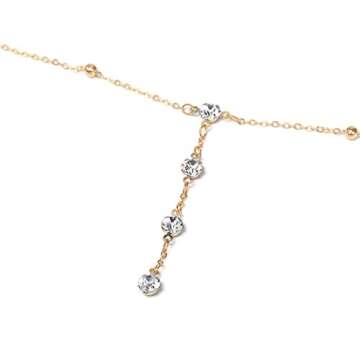 Asooll Crystal Bead Body Chain - Stylish Jewelry for Women
