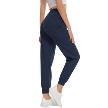 SEVEGO Women's Tall Inseam Joggers - Lightweight Athletic Pants with Pockets