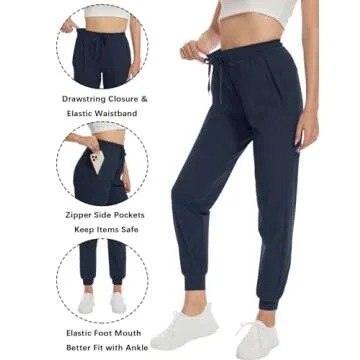 SEVEGO Women's Tall Inseam Joggers for Active Lifestyle