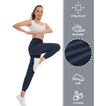 SEVEGO Women's Tall Inseam Joggers for Active Lifestyle