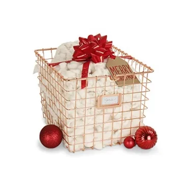 Copper Wire Storage Basket for Stylish Organization