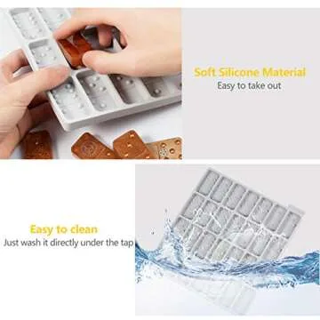 Round Thick Domino Molds, Domino Molds for Resin Casting Domino Mold for Resin Silicone Dominoes Mold with Round Edges Shiny & No Scratches & Durable (Each Domino 2x1x0.36 in)