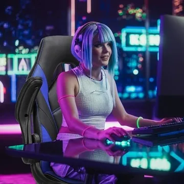 Sweetcrispy Ergonomic Gaming Chair - Adjustable & Stylish