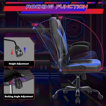 Sweetcrispy Ergonomic Gaming Chair - Adjustable & Stylish