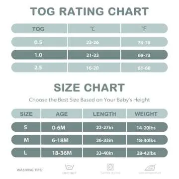 Mosebears Baby Sleep Sack 1.0 TOG for Ultimate Comfort