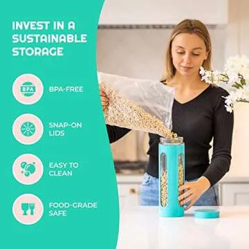 Venoly Stainless Steel Airtight Canister Set for Kitchen