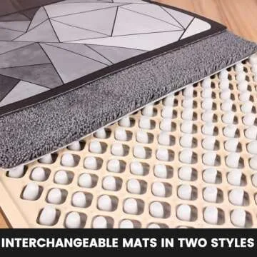 Zinovo 2 in 1 Entrance Shoe Mat, Shoe Sanitizing Mat, Non-Slip Bottom Entrance Doormat Fits Indoor Outdoor 18' x 33 'inchess