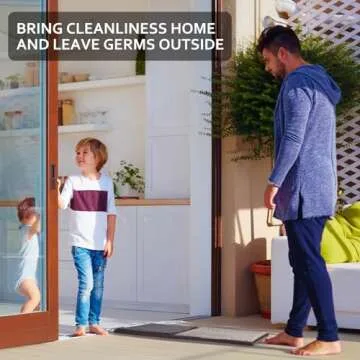 Zinovo 2 in 1 Entrance Shoe Mat, Shoe Sanitizing Mat, Non-Slip Bottom Entrance Doormat Fits Indoor Outdoor 18' x 33 'inchess
