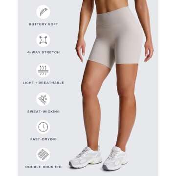 Aoxjox Trinity Women Biker Shorts for Tummy Control