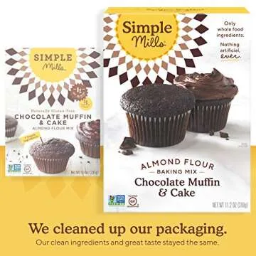 Simple Mills Almond Flour Baking Mix Variety Pack + Vanilla Cupcake & Cake Mix - Gluten Free, Plant Based (Pack of 4)