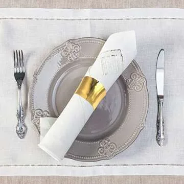 Elegant Golden Napkin Rings Set of 6 for All Occasions