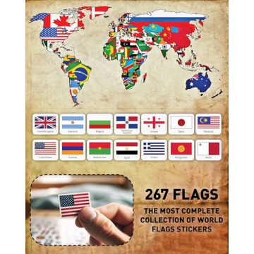 Flags of The World Stickers Set for Teachers and Students