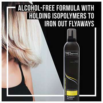 TRESemmé TRES Two Extra Hold Styling Mousse for All Day Humidity Resistance, Extra Firm Control - 15 oz