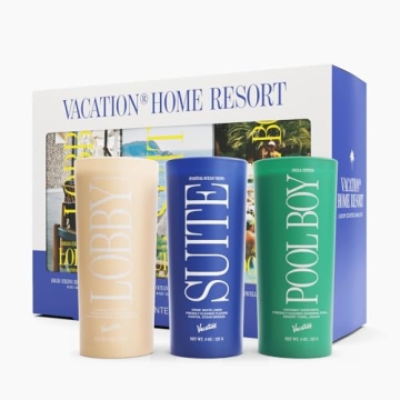 Luxury Vacation Scented Candle Set - Premium Soy Wax, 85-Hour Burn