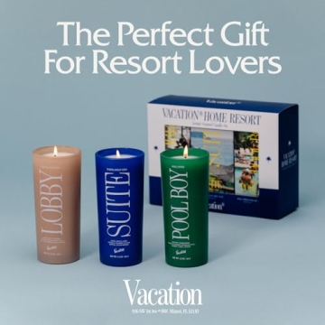 Premium Soy Wax Vacation Scented Candles 85-Hour Burn
