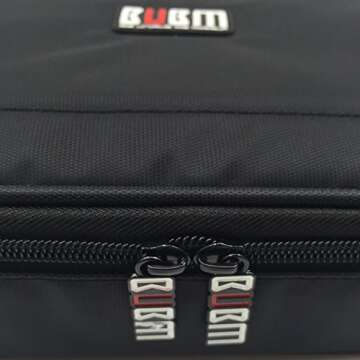 BUBM 3pcs/set Padded Travel Office Cord Cable Gear Organizer Electronics Accessories Bag Gadget Carry Pouch Electrical Cord Management