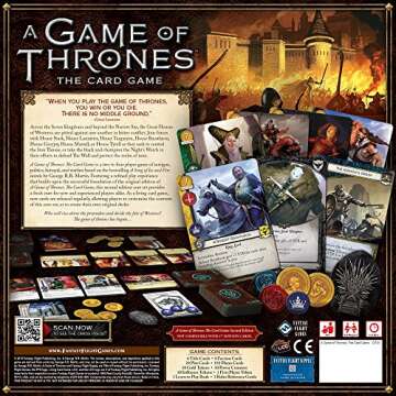 A Game of Thrones The Card Game Second Edition Core Set | Epic Battle Game | Strategy Game for Adult...