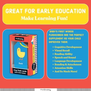 Engaging My First Words Ring Flash Cards for Toddlers
