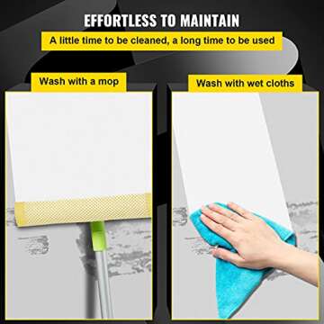 VEVOR Dance Floor, 6.6x23ft Dance Floor Roll, 0.06in Thick PVC Vinyl Dance Floor, Black/White Reversible Portable Dance Floor, Non-Slip Dance Flooring, Ballet Dance Floor for Jazz, Pop, Lyrical Style