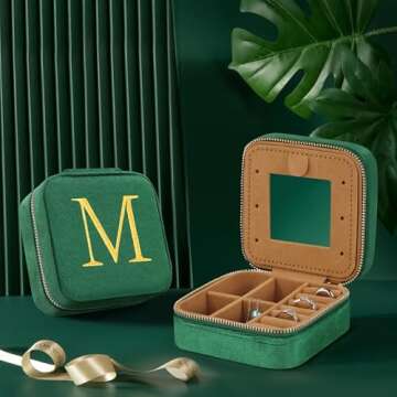 Elegant JSTUMB Jewelry Organizer for Women Travel Gift