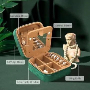 Elegant JSTUMB Jewelry Organizer for Women Travel Gift