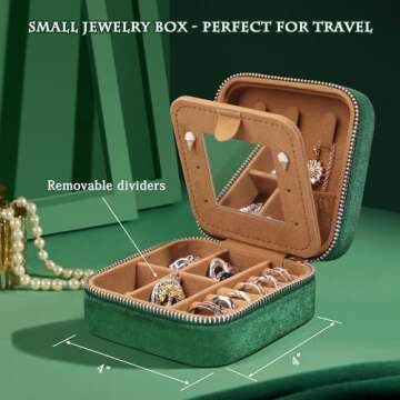 Elegant JSTUMB Jewelry Organizer for Women Travel Gift