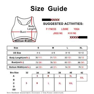 icyzone Workout Sports Bras for Women - Fitness Athletic Exercise Running Bra, Activewear Yoga Tops (S, Off White)