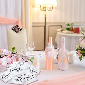 Eaasty Happy Tears Tissue Packs for Wedding 3 Ply Wedding Tissues for Guests Travel Size Bulk Facial Paper Welcome Bag Stuffers Gift Bride and Groom Mother(30 Pack)