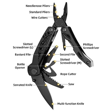 Pohaku Multitool Knife 13 in 1 Portable Multi Tool