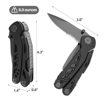 Pohaku Multitool Knife 13 in 1 Portable Multi Tool
