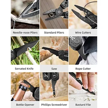 Pohaku Multitool Knife 13 in 1 Portable Multi Tool