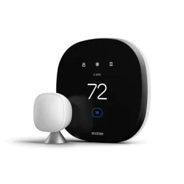 Ecobee Smart Thermostat with Voice Control - Programmable Wifi Thermostat - Works with Siri, Alexa, ...