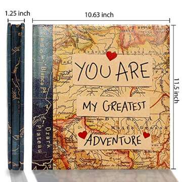 Holoary Self Adhesive Page Photo Album - 40 Pages, Eco-Friendly Design for Memories